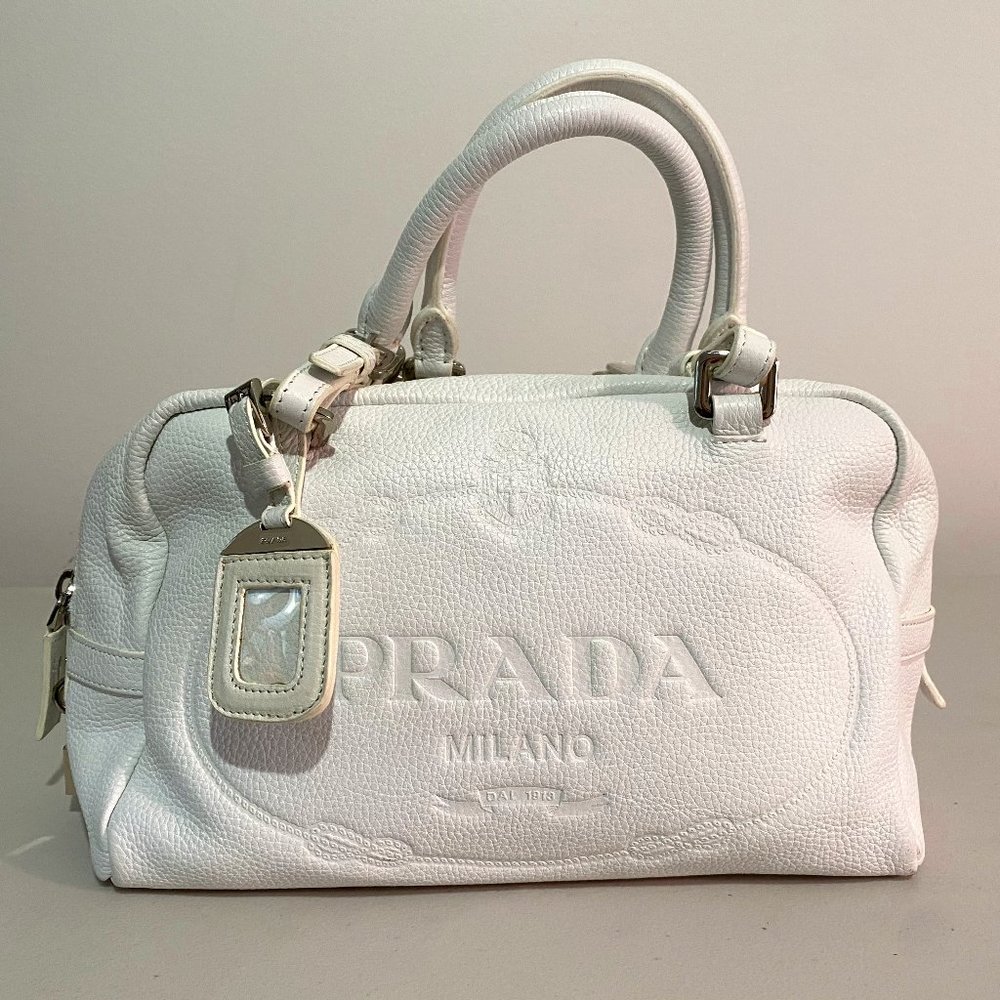 PRADA BR 3091 Tessuto Print hand bag